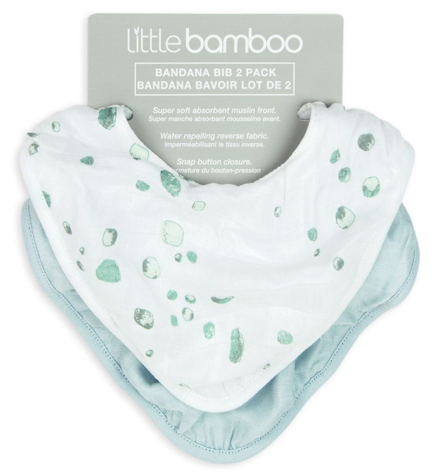 Little Bamboo: Muslin Bib - Whisper (2 Pack)
