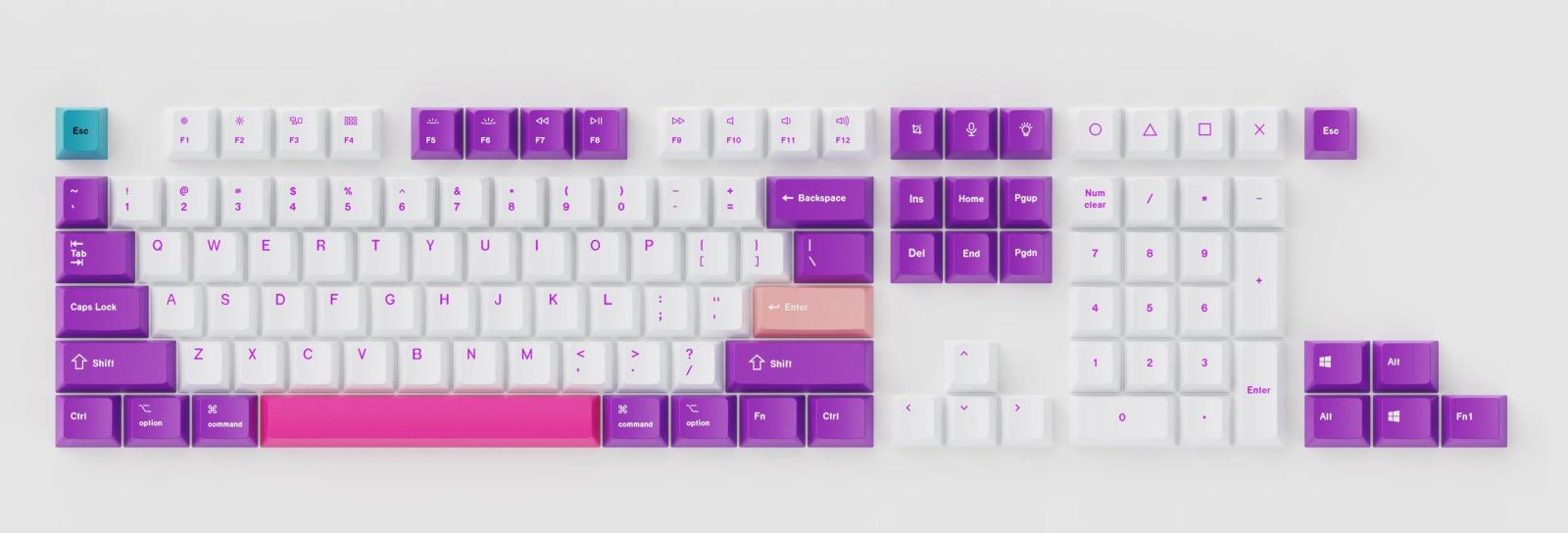 Keychron OEM Dye-Sub PBT Keycap Set Version B - Unicorn