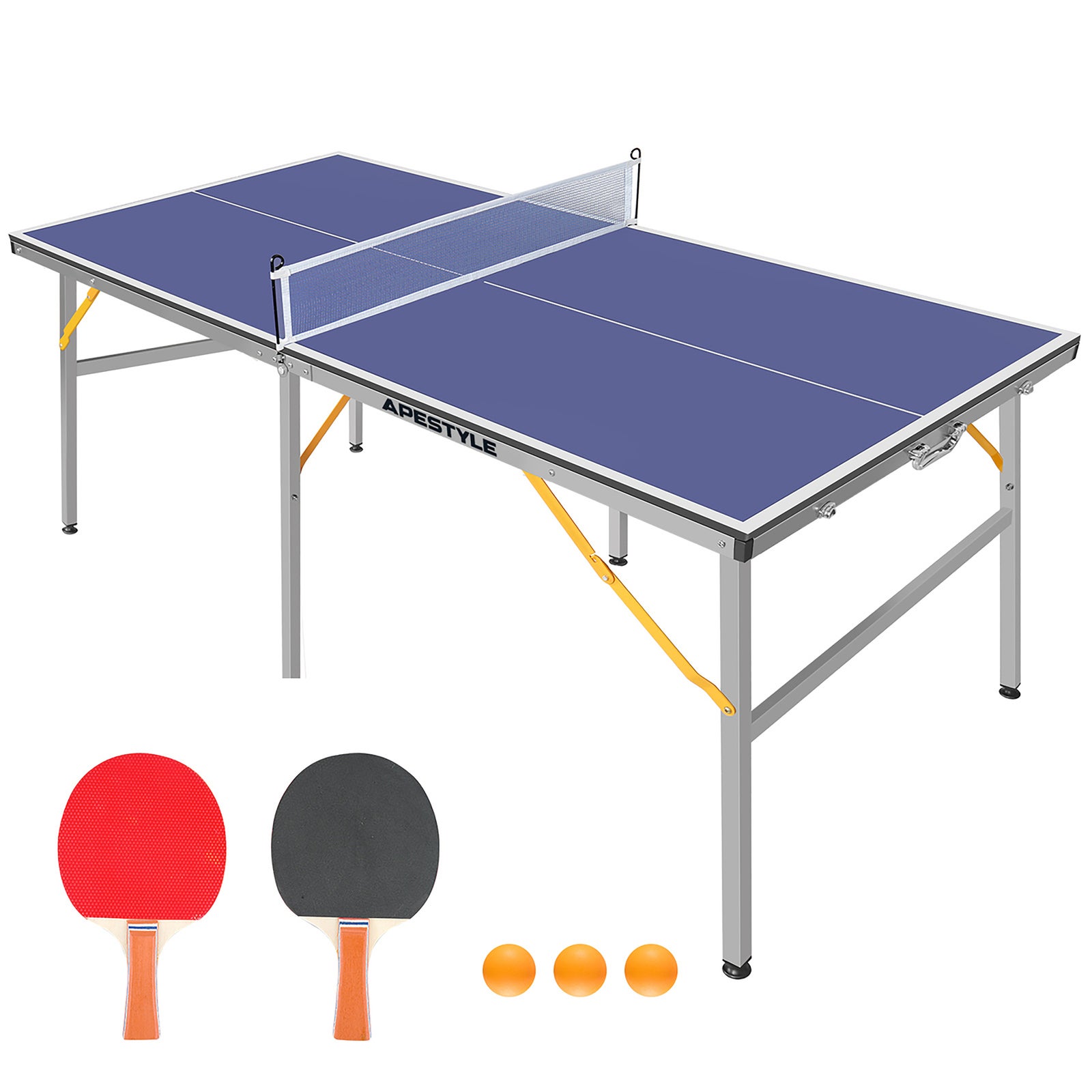 Ape Style Mid-Size Foldable Table Tennis Table