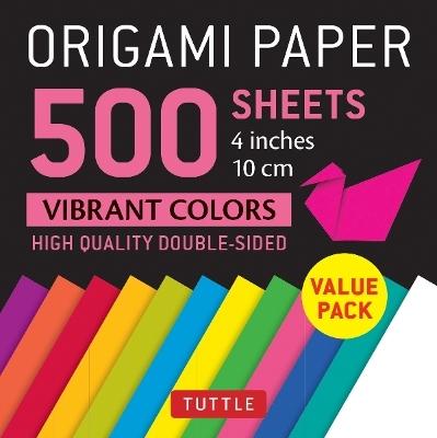 Origami Paper 500 sheets Vibrant Colors 4 (10 cm) by Tuttle Publishing