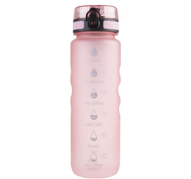 Oasis: Tritan Motivation Bottle 1L - Glow Pink