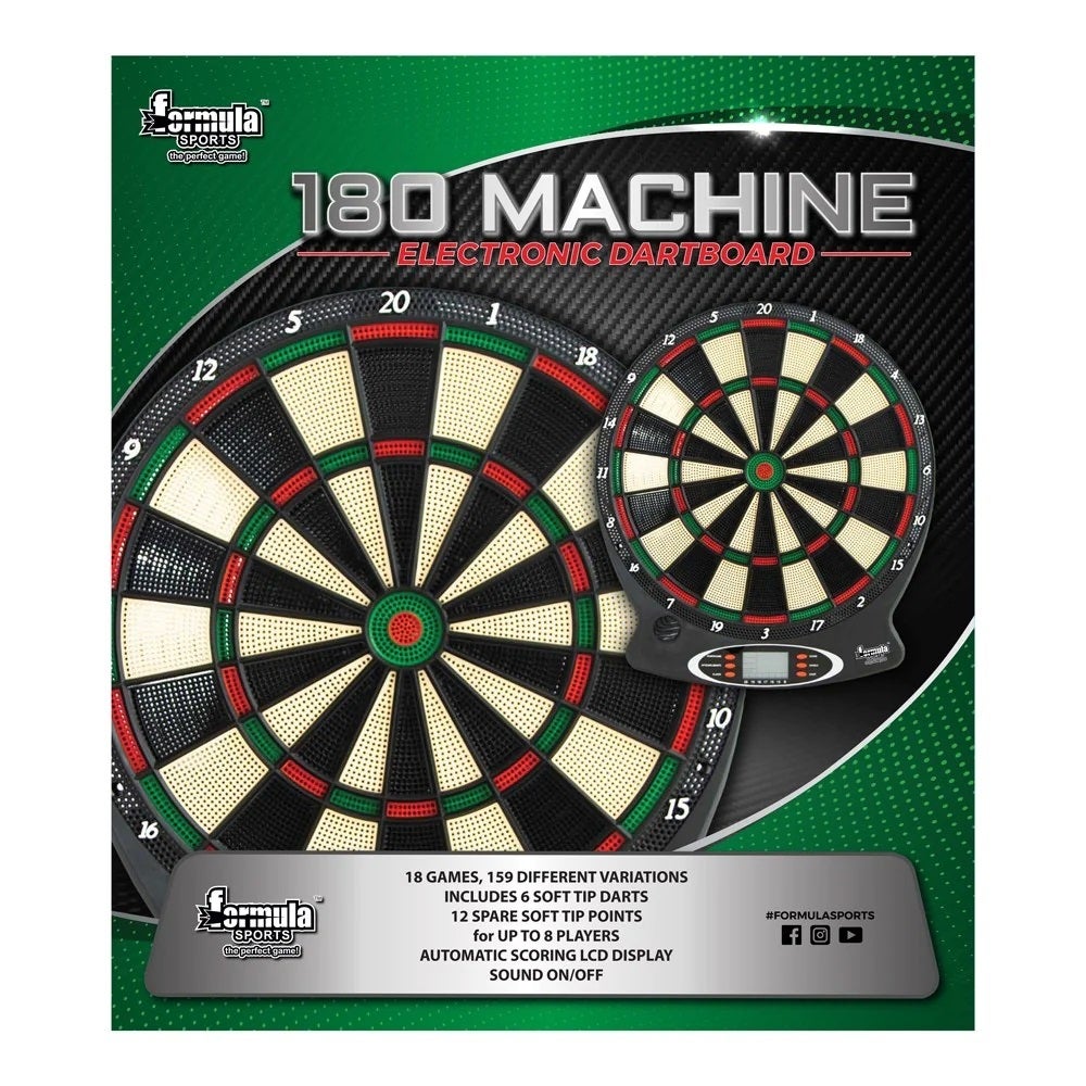 Formula Sports 180 Machine Electronic Dartboard Set