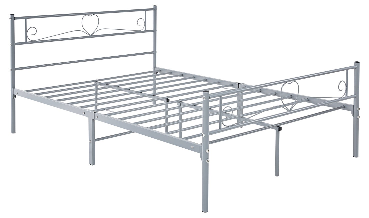 Fraser Country Queen Metal Bed Frame - Grey