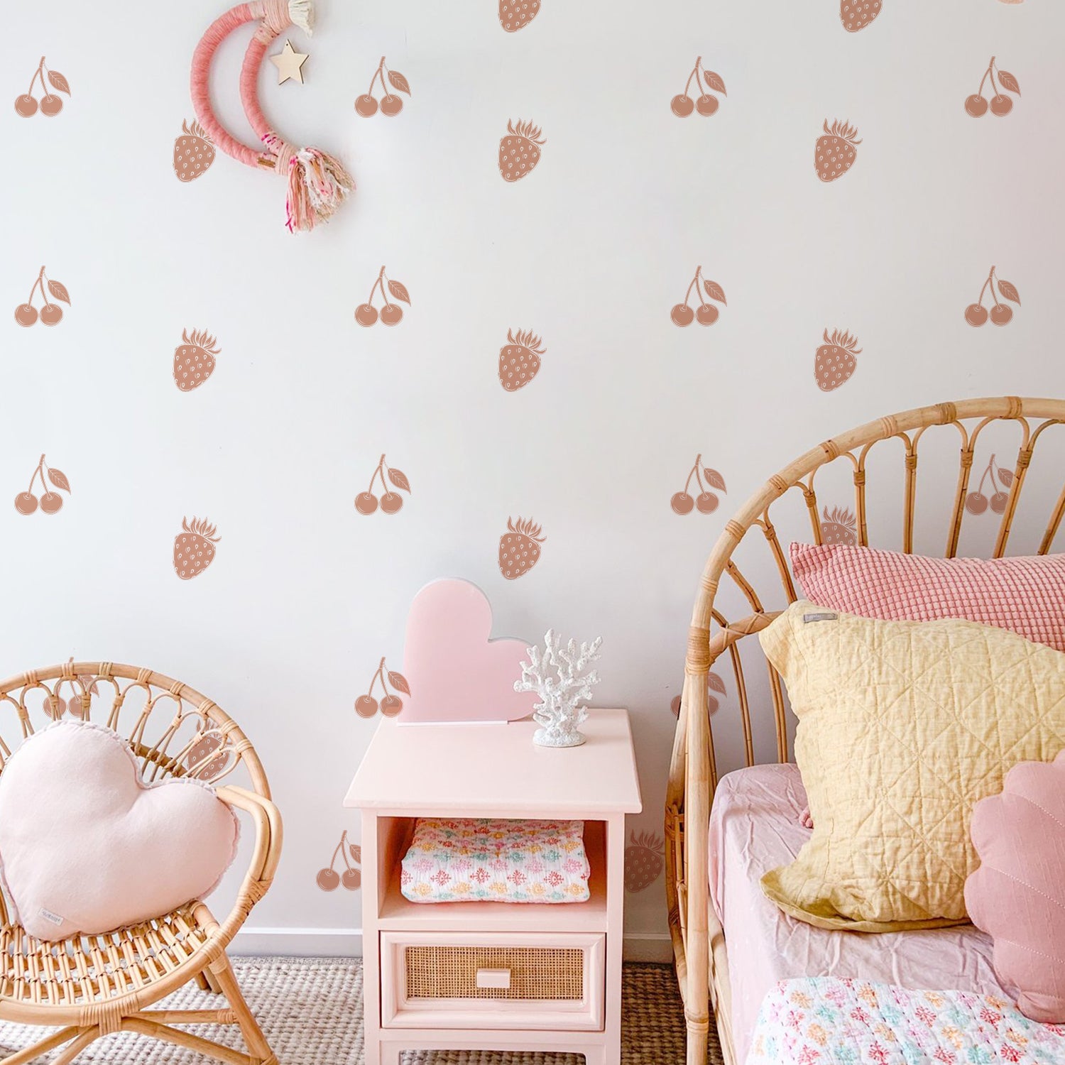 36 Pcs Nursery Wall Decals (Berries)