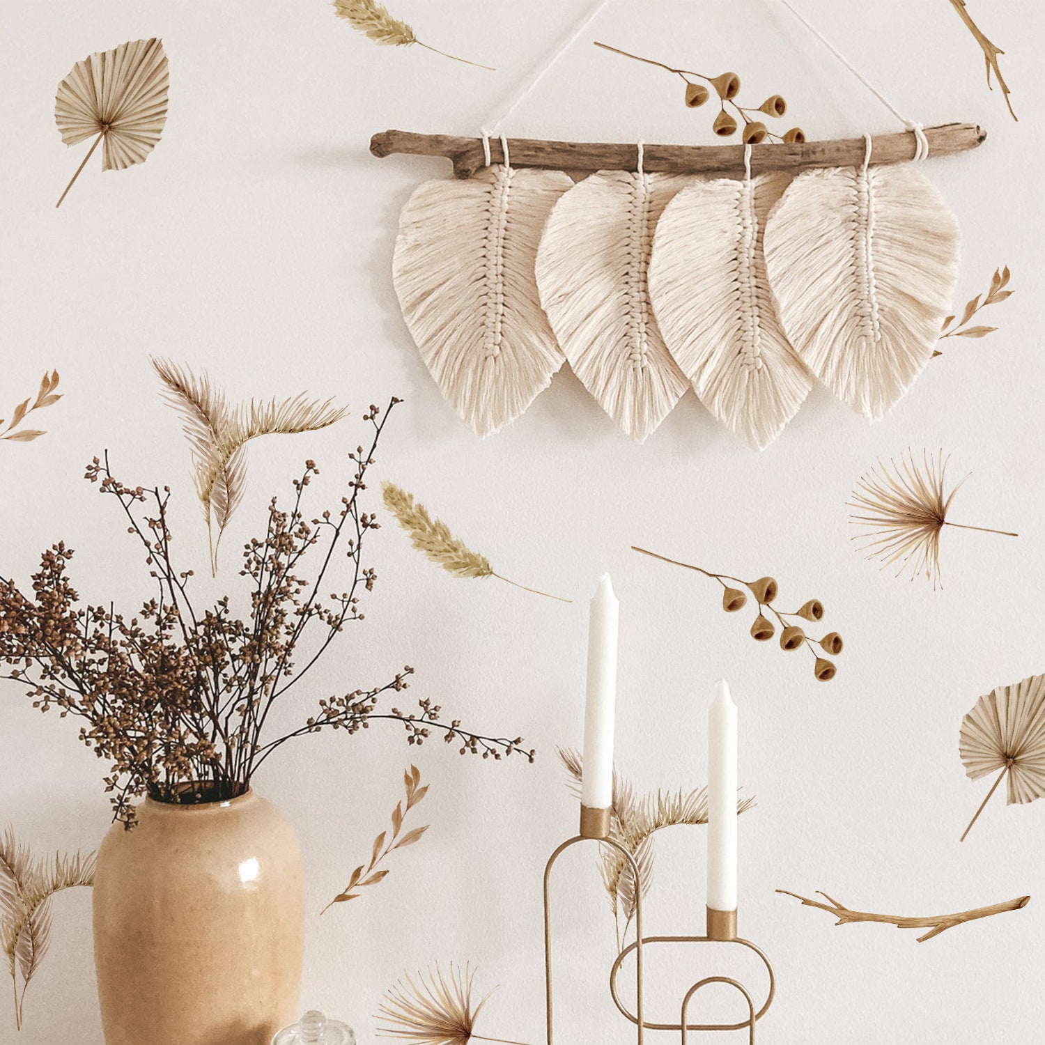 36 Pcs Nursery Wall Decals (Falling Leaves)
