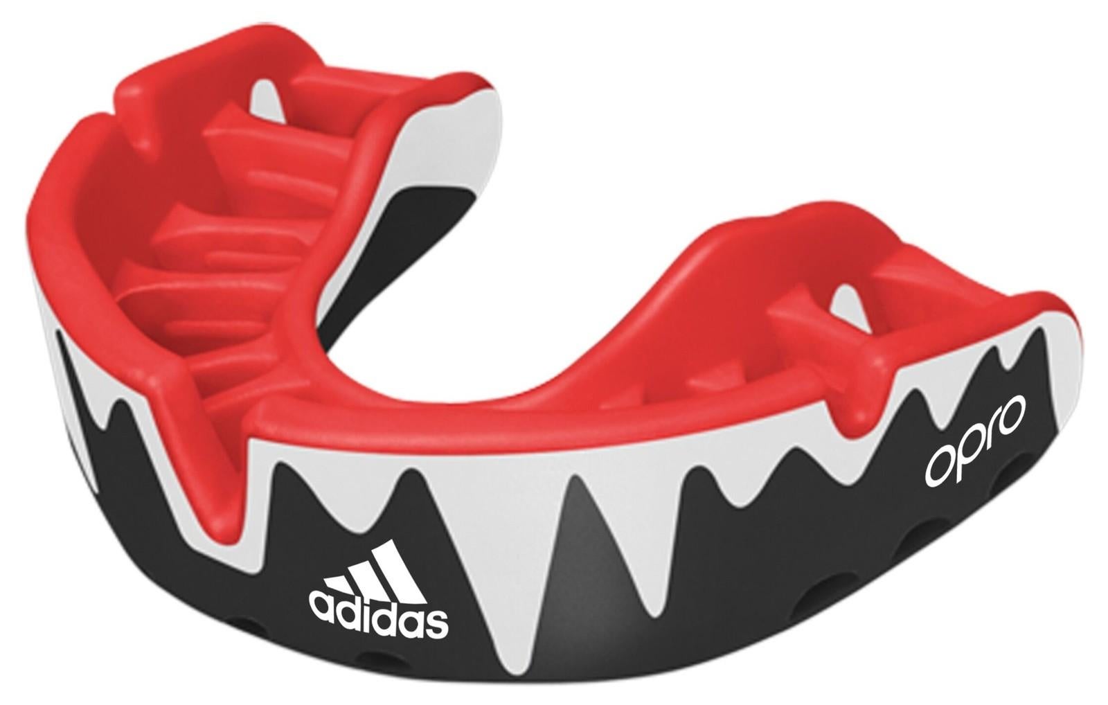 Adidas Opro Platinum Mouthguard - Red / Black / White - Senior