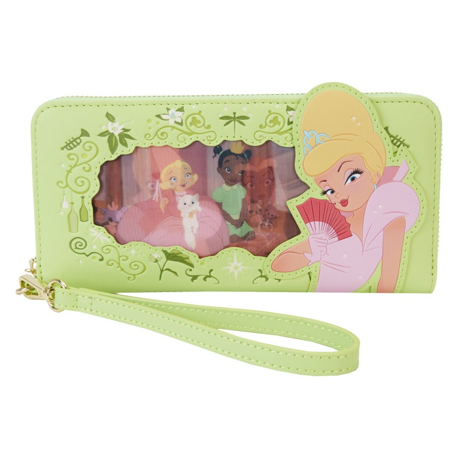 Loungefly: The Princess and the Frog Tiana Princess - Zip-Around Wallet in Green (Women's)