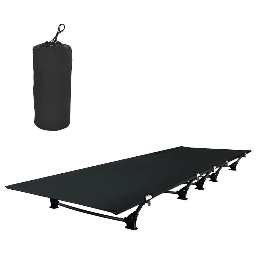 HYPERANNGER Ultralight Foldable Camping Bed - Black