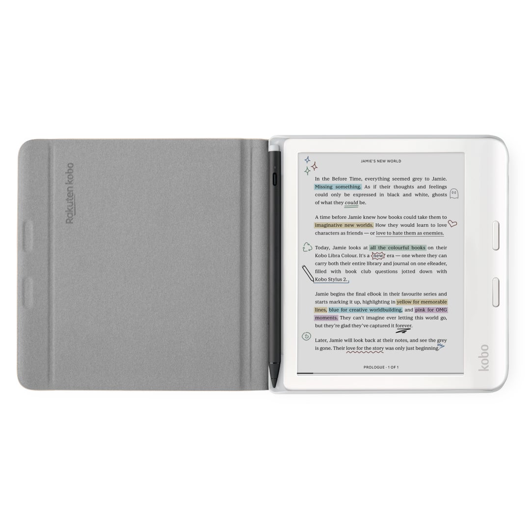 Kobo Libra Colour Notebook Sleepcover - Sand Beige