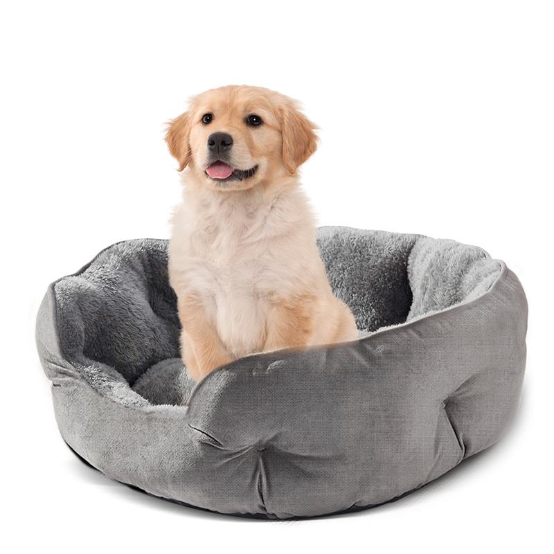 PETSWOL Cozy Pet Bed - Grey