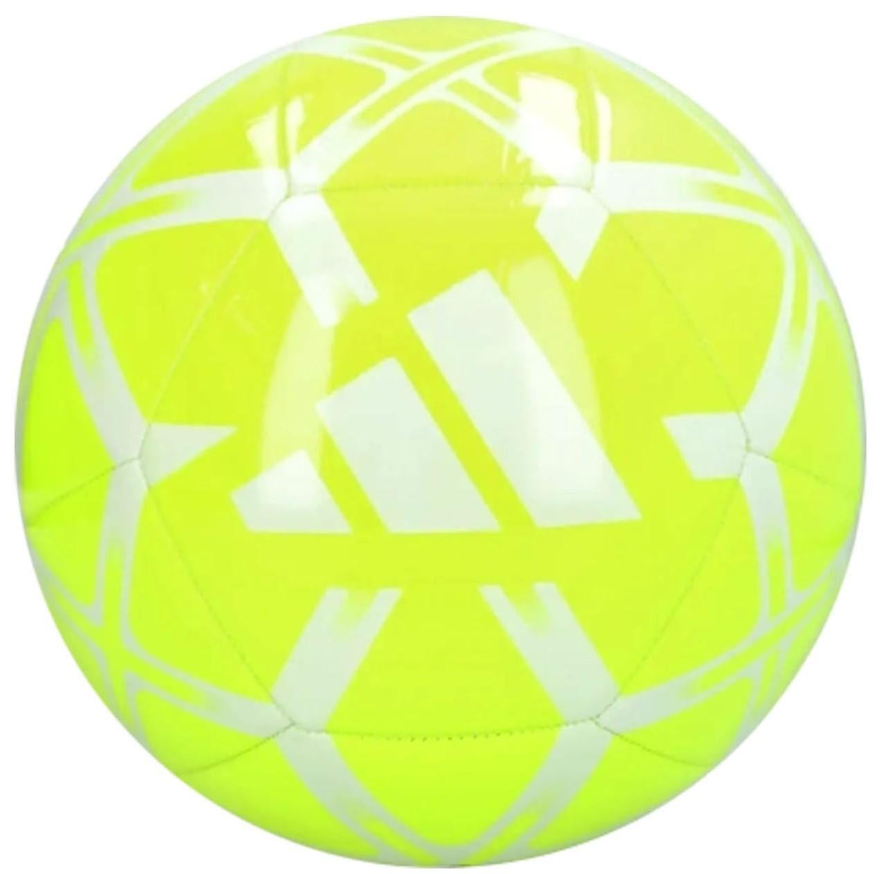 Adidas Starlancer Football Soccer Ball - Lucid Lemon / White - Size 5