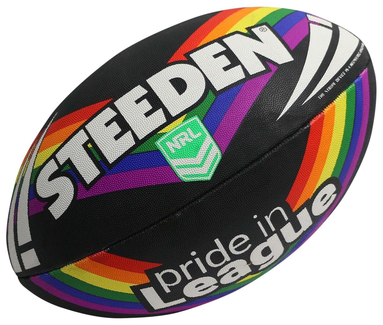 Steeden NRL Pride in League Supporter Ball - Size 5