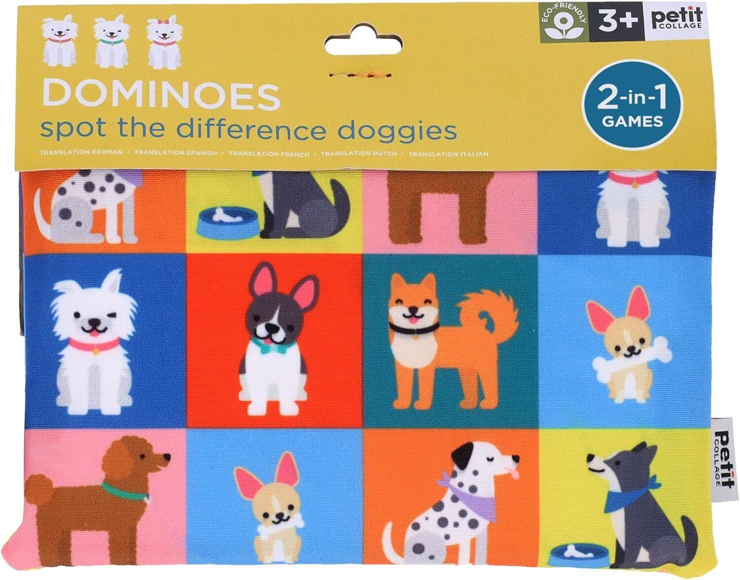 Petit Collage: Spot the Difference Dominoes - Doggies