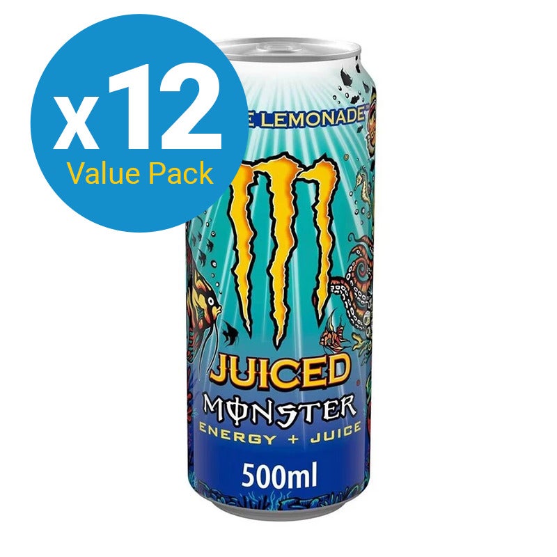 Monster Energy Juiced Drink Can - Aussie Lemonade - 500ml (12 Pack)