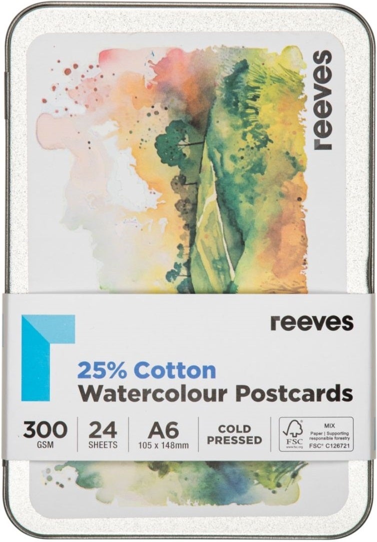 Reeves: Ex Postcards in Tin White