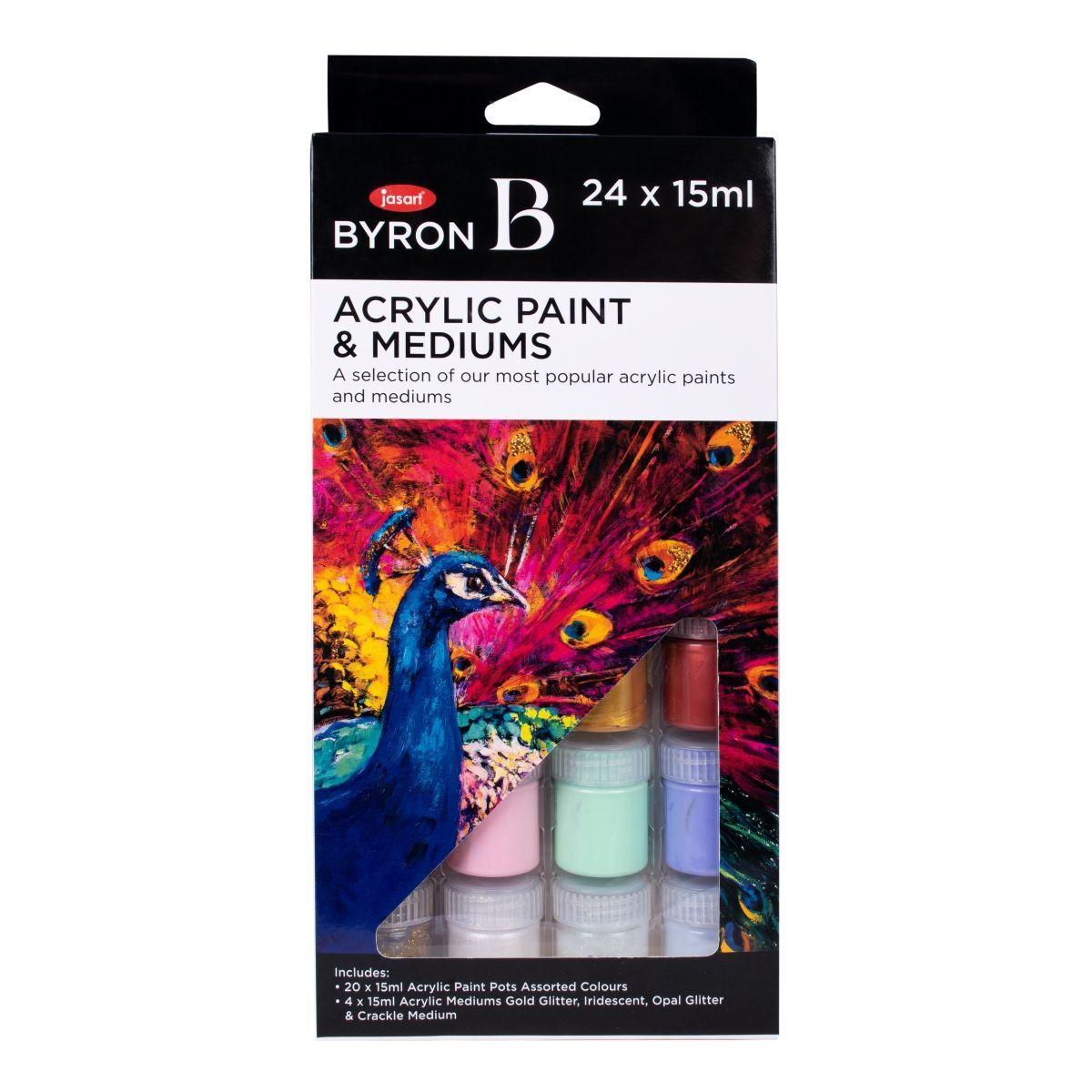 Byron: Acrylic Paint 15ml Set of 24