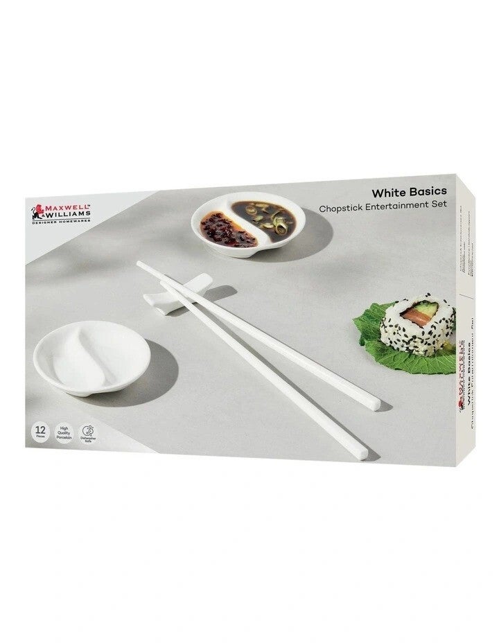 Maxwell & Williams: White Basics Chopstick Entertainment Set (12pc Set)