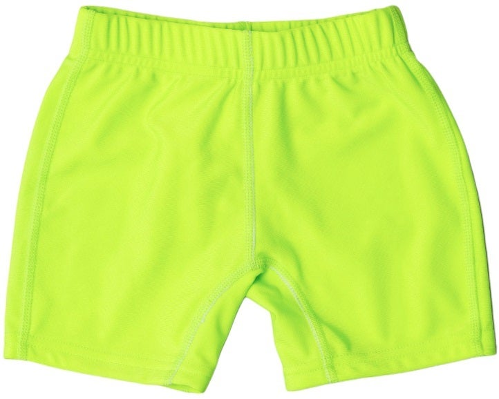 Nestling: Swim Shorts - Neon Green (7 years) in Green/Neon Green
