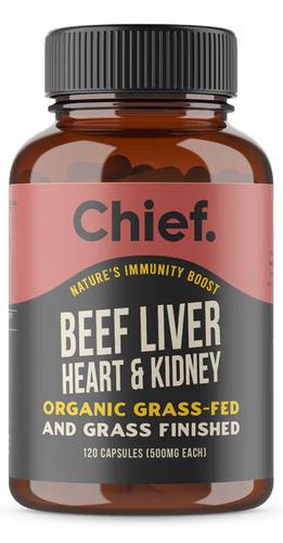 We Are Chief Organic Beef Liver, Heart & Kidney Immunity Boost x 120 Capsules