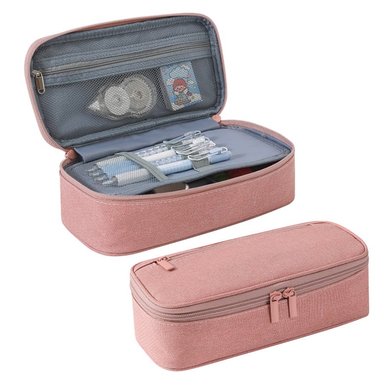 STORFEX Big Capacity Pencil Pouch - Pink