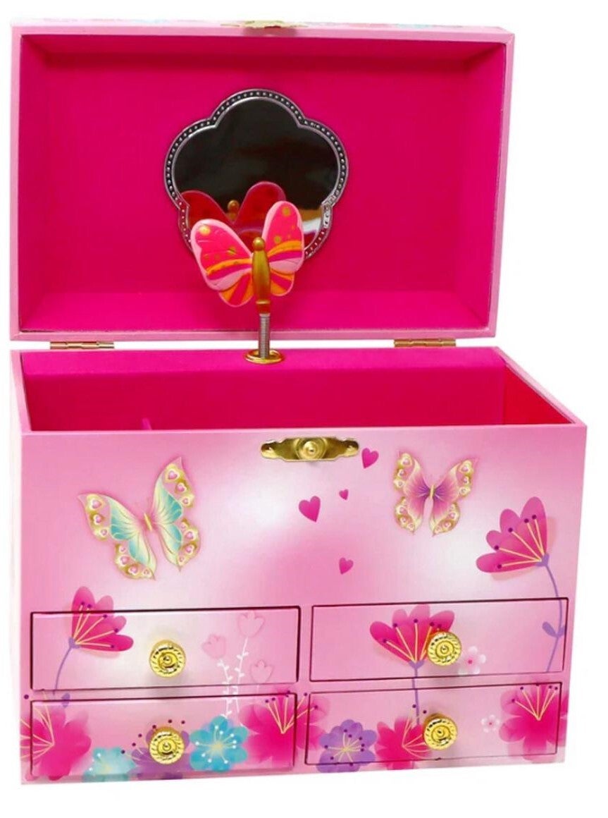 Pink Poppy: Fairy Butterfly Friends - Musical Jewellery Box (Medium)