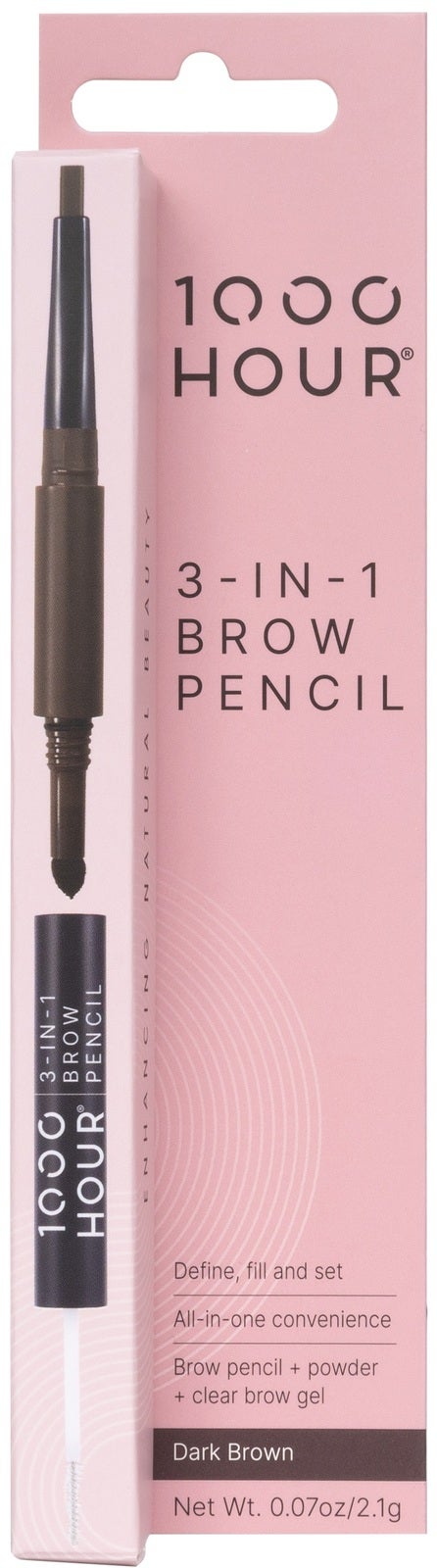 1000 Hour: 3 in 1 Brow Pencil - Dark Brown