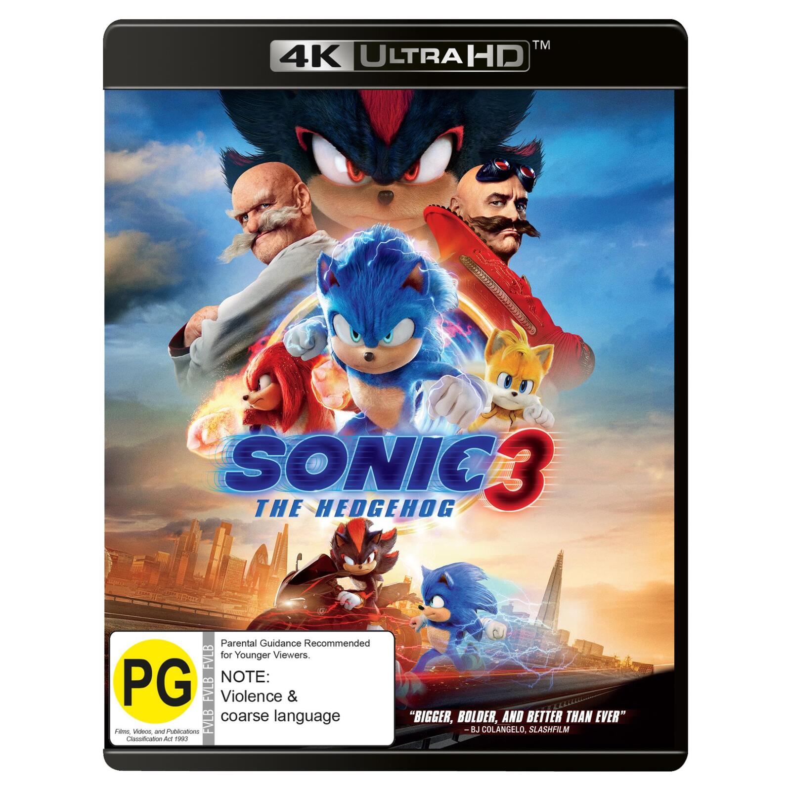 Sonic The Hedgehog 3 (4K UHD) (4K Ultra HD Blu-ray)