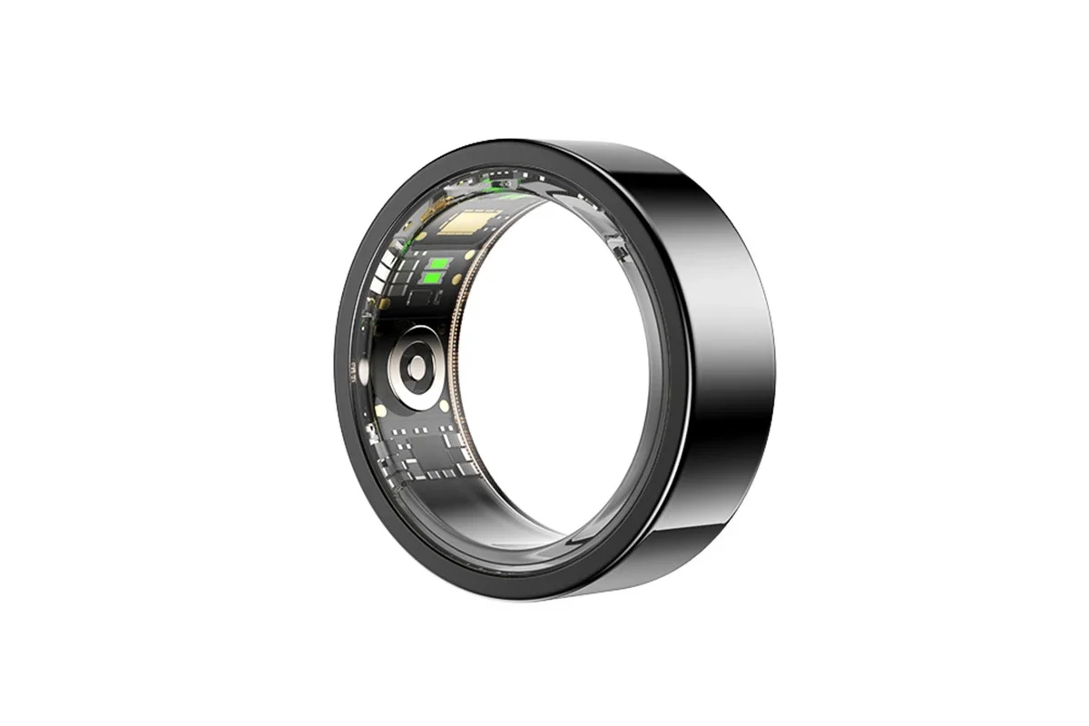 Kogan Aura Smart Ring (Black, Size 8)