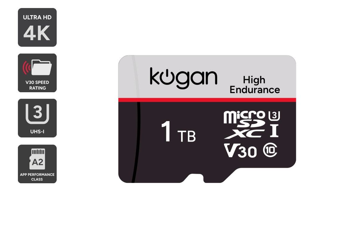 Kogan High Endurance 1TB SDXC A2 V30 Micro SD Card