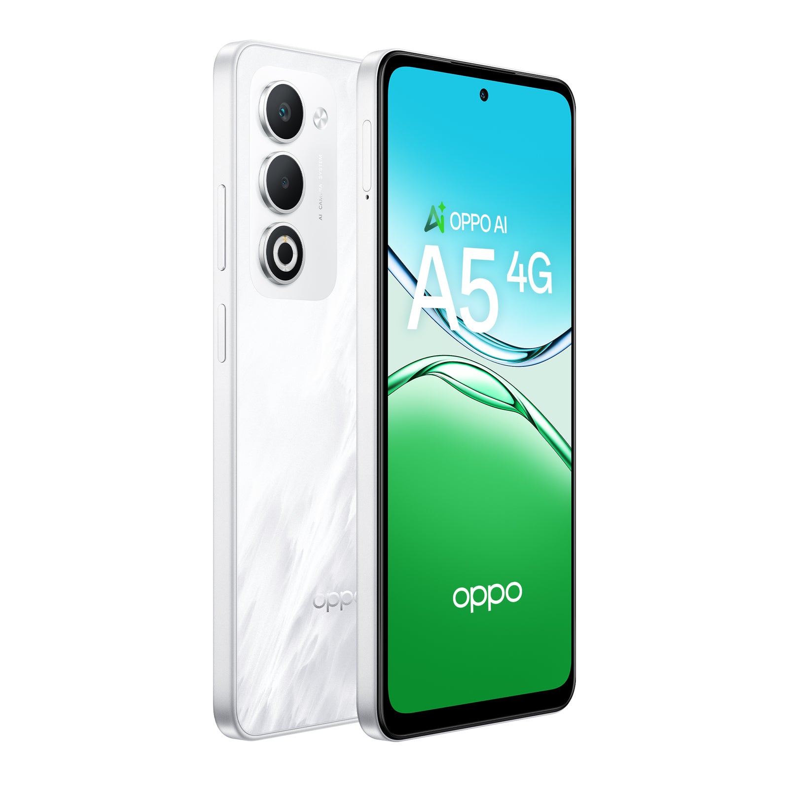 OPPO A5 4G (6GB/128GB) Smartphone - Mist White