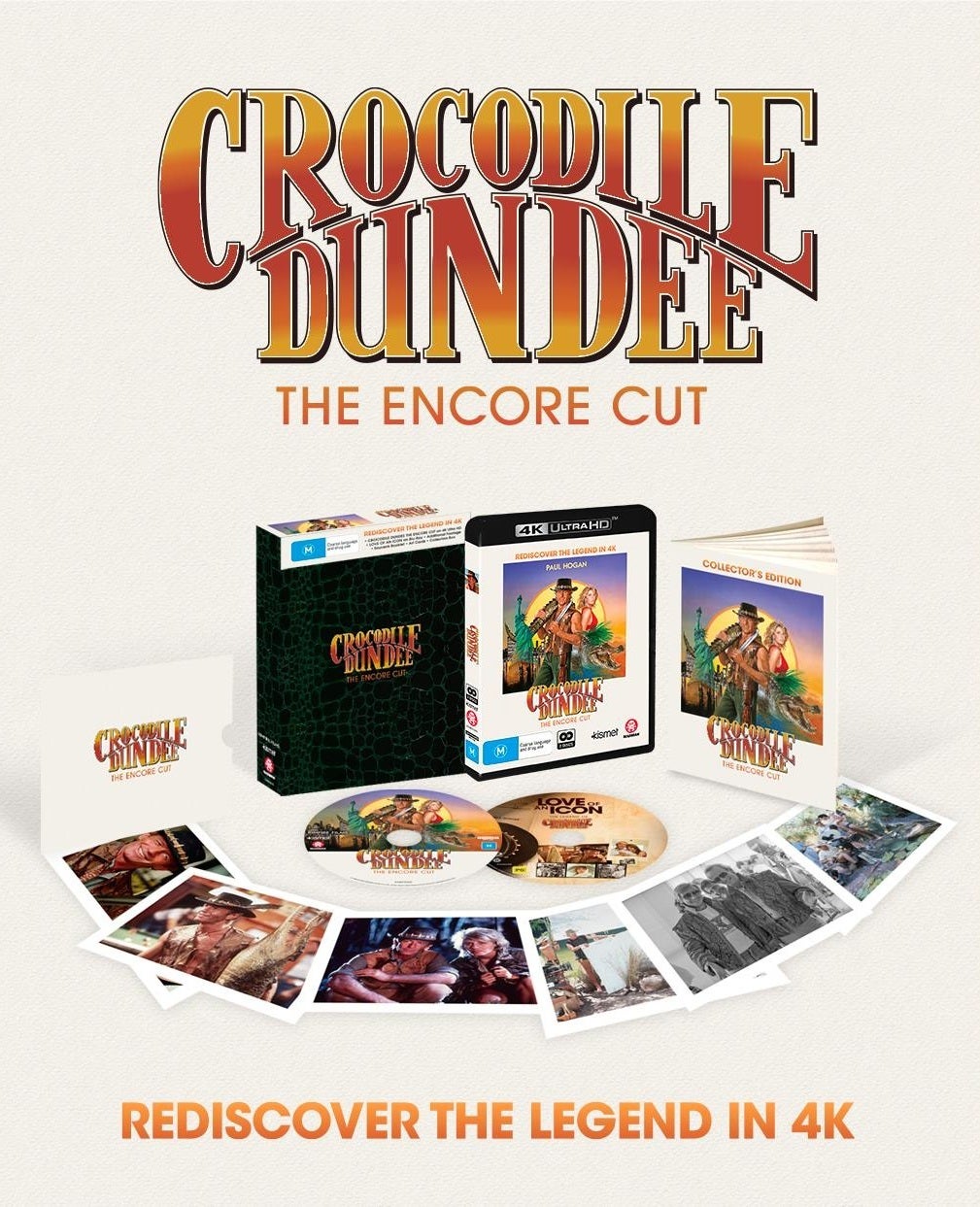 Crocodile Dundee: The Encore Cut (4K Ultra Hd + Blu-Ray + Hard Box + Art Cards + 54-Page Booklet) (2 Disc Set) (4K Ultra HD Blu-ray)