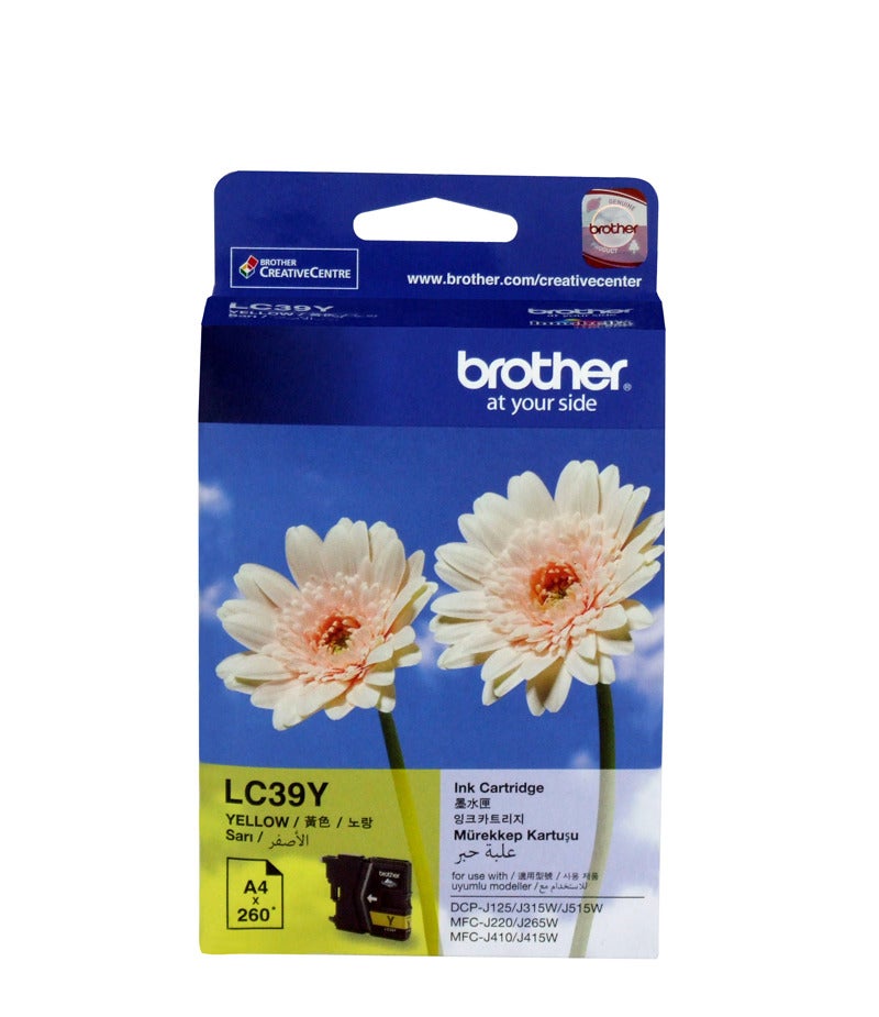 Brother LC-39Y Ink Cartridge (Yellow)