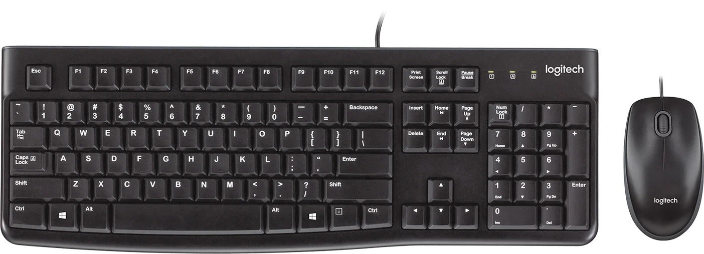 Logitech MK120 Desktop Kit, USB Keyboard + Mouse