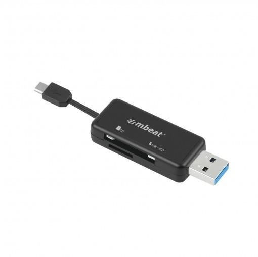mbeat Portable USB 3.0 Hub and Card Reader