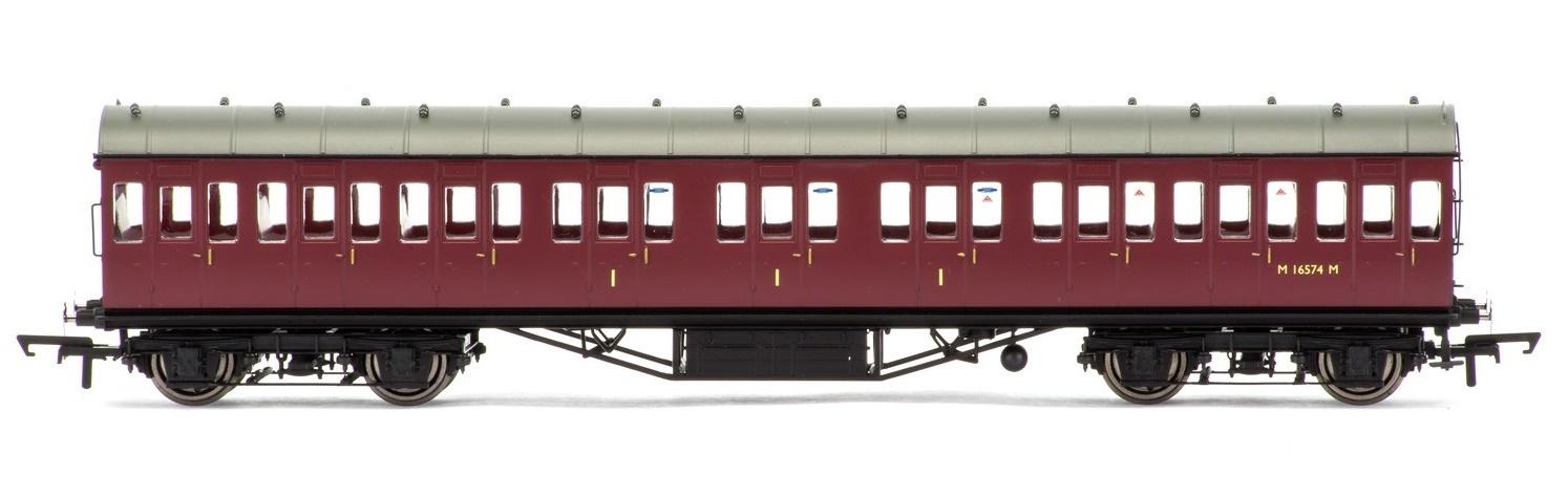 Hornby: LMS Non-Corridor 57' Composite Coach BR Maroon