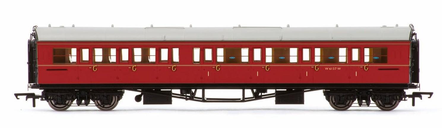 Hornby: BR Collett Coach Corridor Composite RH "W6137W'
