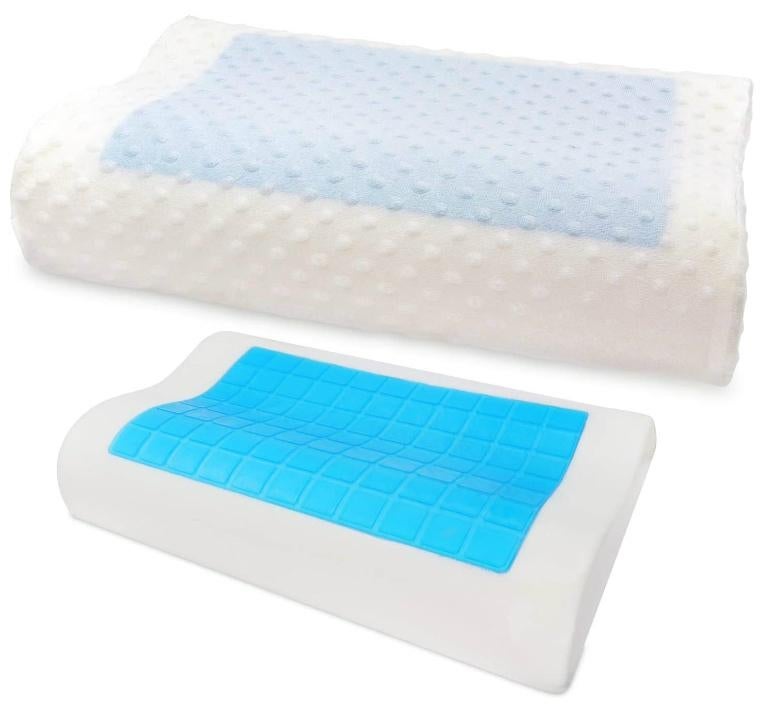 Contoured Memory Foam Pillow - White