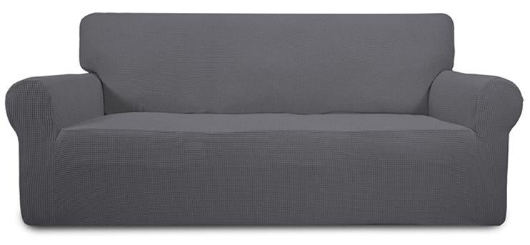 Stretch Sofa Slipcover - Grey (3-Seat)
