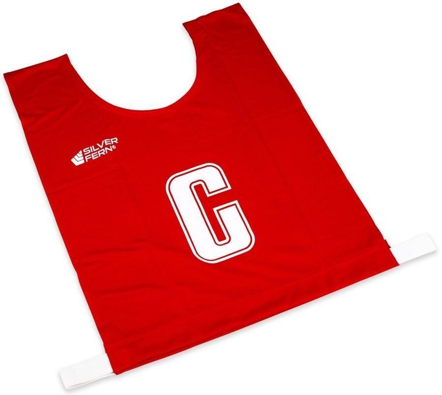 Silver Fern Sports: Netball Bibs - 5-a-Side (Small - Red)