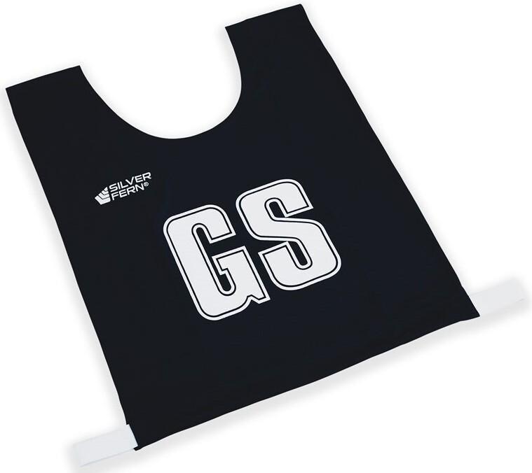 Silver Fern Sports: Netball Bibs - 7-a-Side (Small - Black)