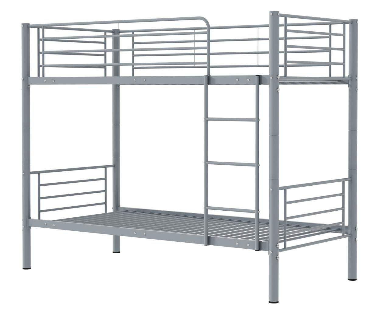 Fraser Country Single Metal Bunk Bed Frame - Grey