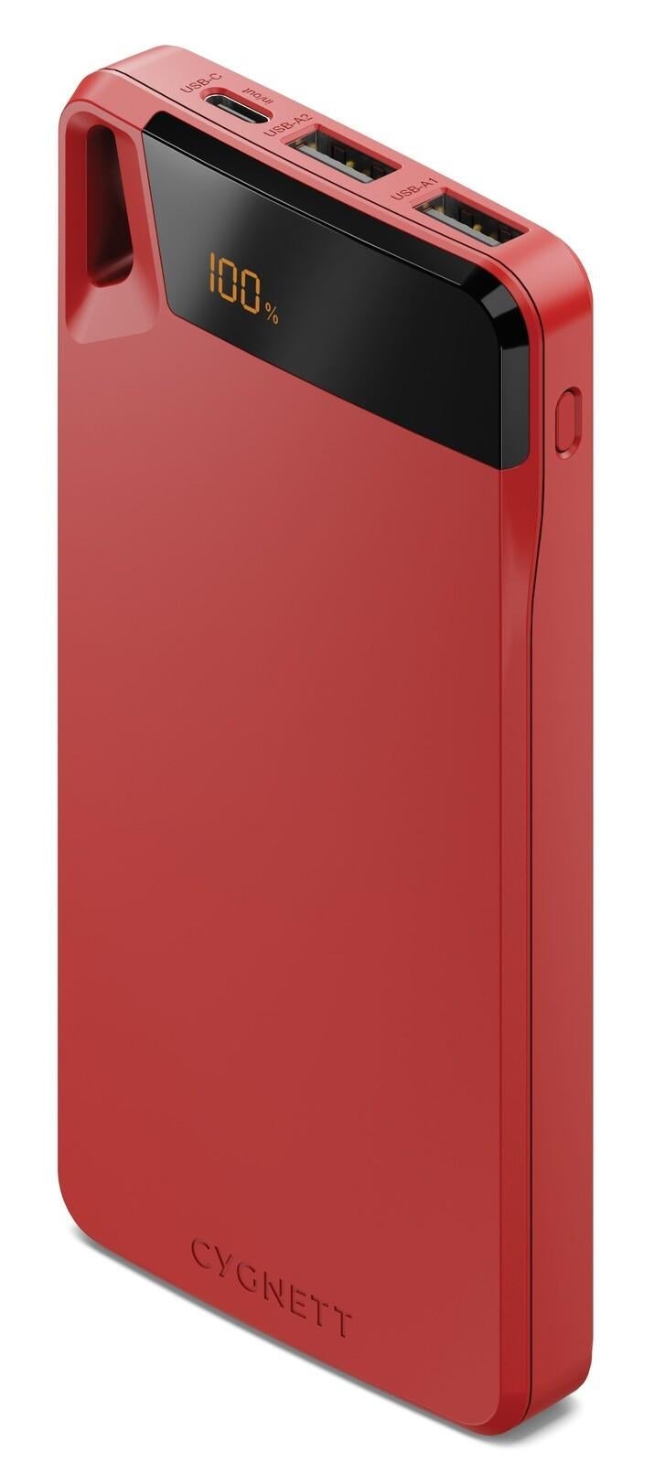 Cygnett Boost 10,000 mAh Powerbank - Red