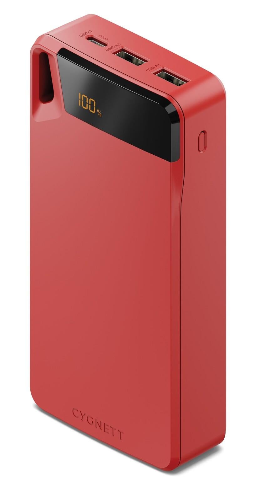 Cygnett Boost 20,000 mAh Powerbank - Red