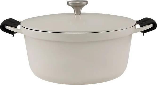Maxwell & Williams: Cast Lite Non-Stick Casserole Dish - Ecru (4.2L/24cm)