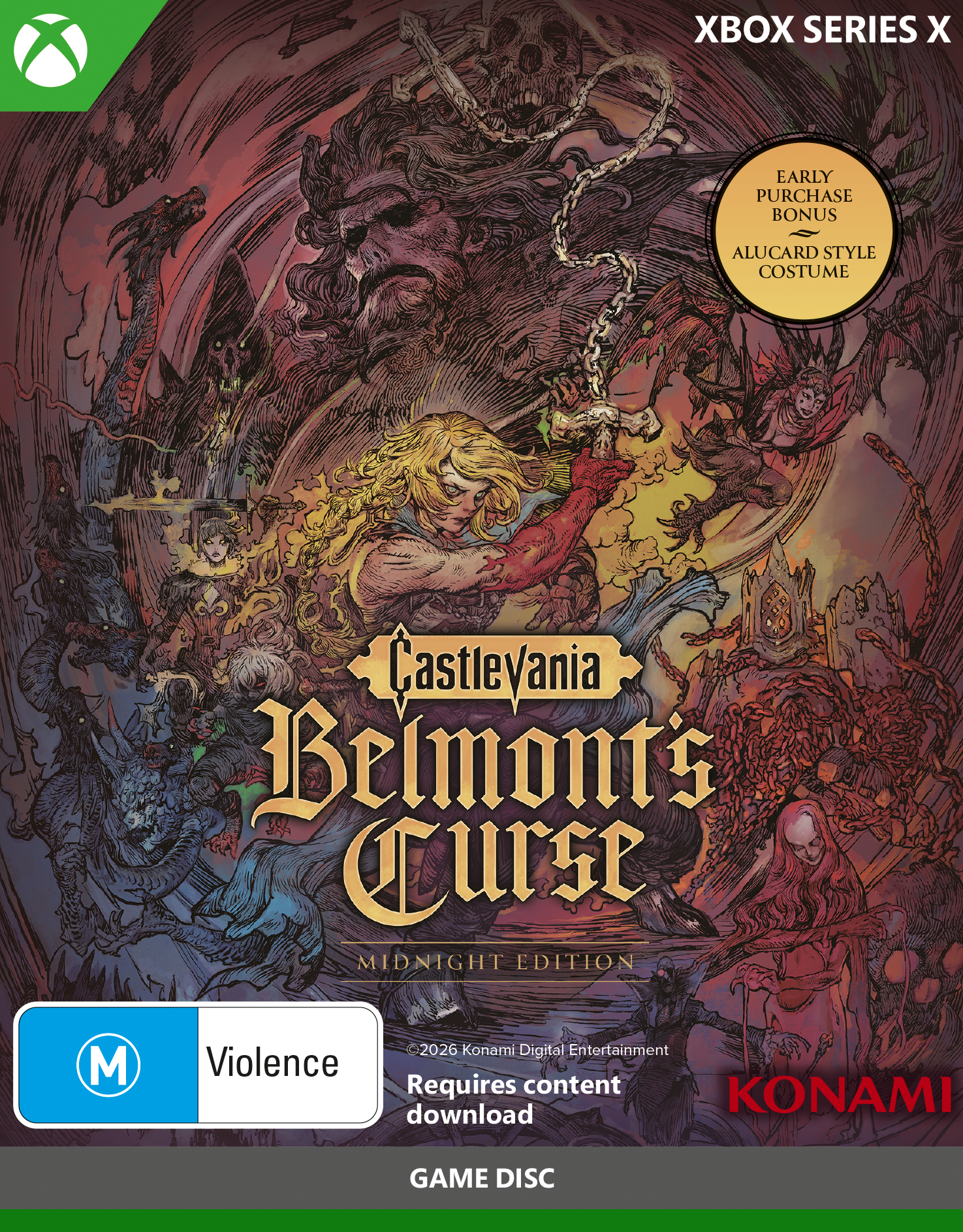 Castlevania Belmonts Curse Midnight Edition