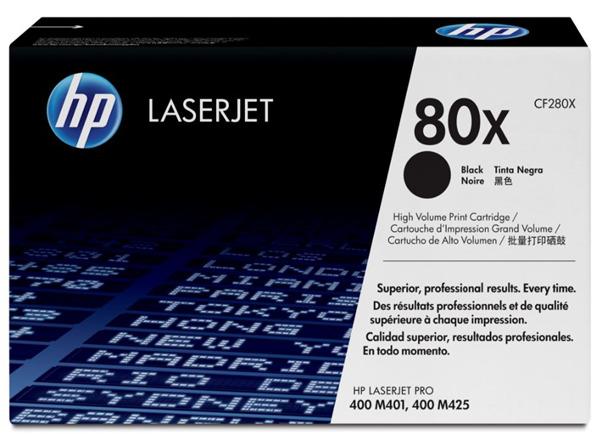 HP: 80X Black High Yield Toner