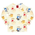 Raspberry Republic: Long Sleeve T-Shirt Time to Play (Size 11) in Cream/Yellow