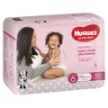 Huggies Ultra Dry Junior Girl Nappies - Size 6 (30 Pack)