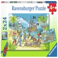 Ravensburger: Adventure Island (2x24pc Jigsaws)