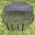 YES4PETS 60 cm Heavy Duty Pet Dog Puppy Cat Rabbit Exercise Playpen Fence With Cover